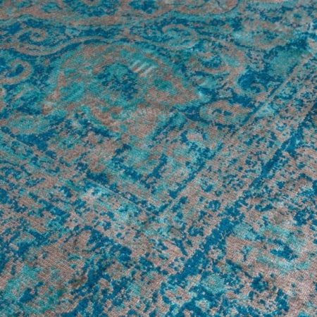 Chi vloerkleed - viscose blue 160x230cm - Afbeelding 4