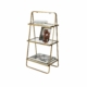 BePureHome Goddess bijzetrek glas metaal antique brass