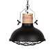 Hanglamp Grid van LABEL51, uitgevoerd in de kleur zwart, is een robuuste lamp met stoere accenten. De metalen korf en grove bouten zorgen voor een industrieel karakter.