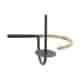 Housedoctor Orbit toiletrolhouder metaal zwart rotan