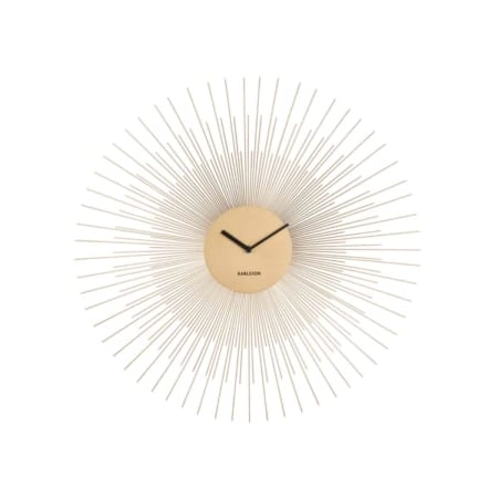 Karlsson Wandklok Peony metaal goud XL