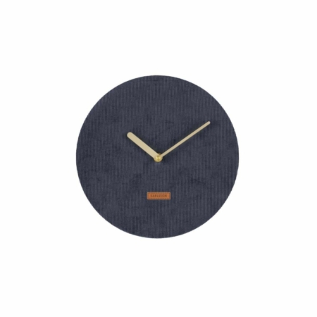 Karlsson wandklok Corduroy donker blauw ø25cm