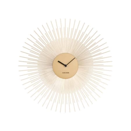 KARLSSON Wandklok peony metaal goud ø45cm