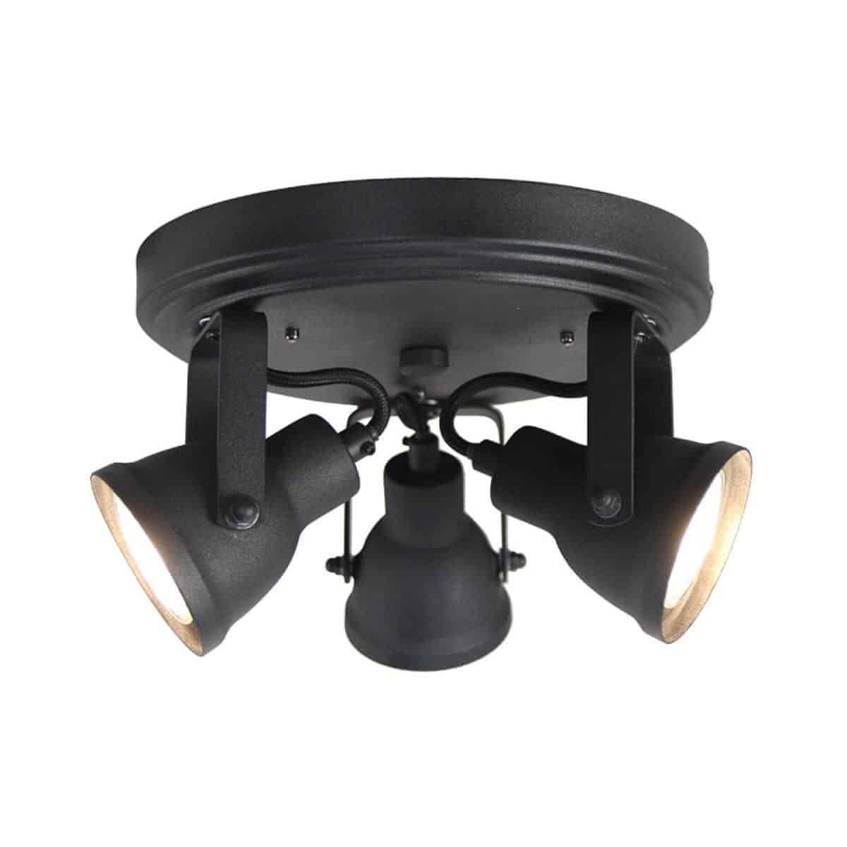 Industri le Wandlamp Label51 Industri le Wandlamp Led Spot Max 3 lichts
