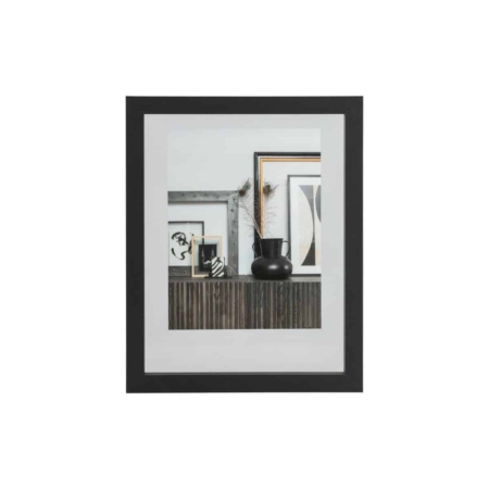 WOOOD Exclusive Blake fotolijst met houten rand zwart 50x40cm