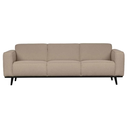BePureHome Statement 3-zits bank 230cm bouclé beige