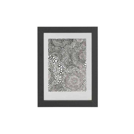WOOOD Exclusive Blake fotolijst met houten rand zwart 40x30cm