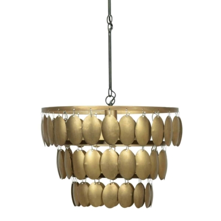BePureHome Moondust hanglamp metaal antique brass