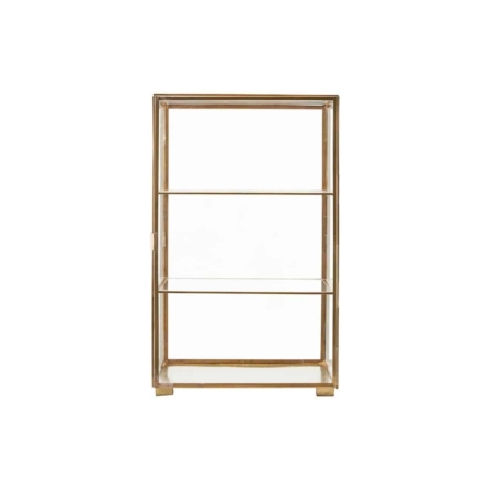 Housedoctor vitrinekast Glass metaal antique brass