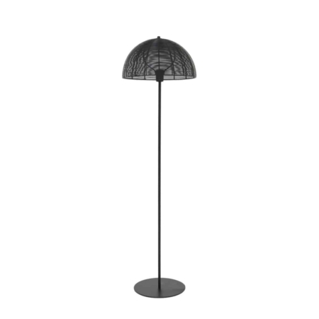 ZES10 Klobu vloerlamp metaal mat zwart