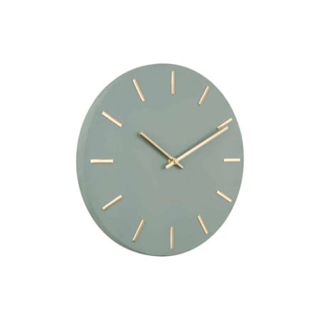 KARLSSON Charm wandklok rond jungle groen goud ø30cm - Afbeelding 3