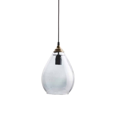 BePureHome Simple hanglamp grijs glas ø18cm