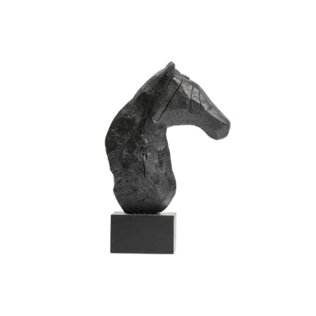 BePureHome Horsepower deco hout zwart 38cm