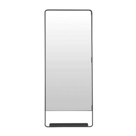 Housedoctor Chic spiegel met plankje metaal zwart 110cm