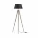 WOOOD Omar vloerlamp bamboe zwart ø60cm