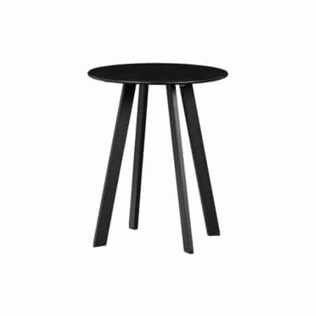 WOOOD Fer bijzettafel metaal zwart ø40cm