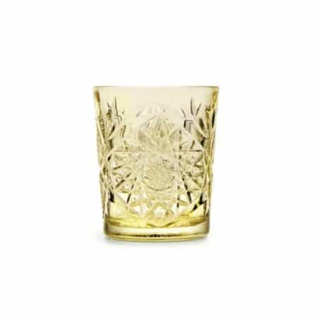 ZES10 Hobstar drinkglas geel