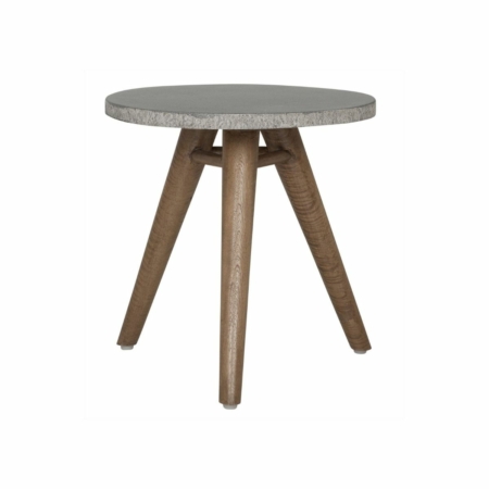 MUST Living Mount Everest bijzettafel graniet wit ø42cm