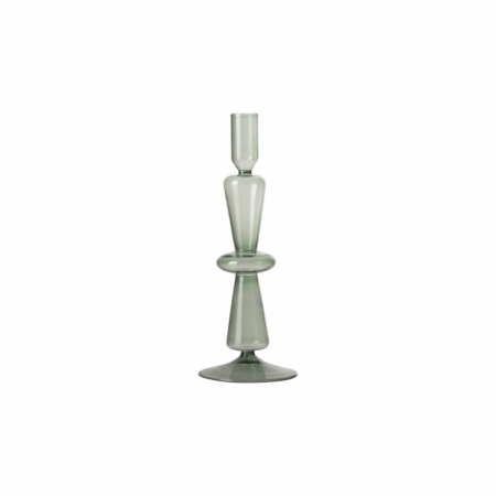 ZES10 Dinerkaarshouder glas groen 25cm