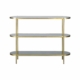 BePureHome Smokey sidetable metaal/glas antique brass