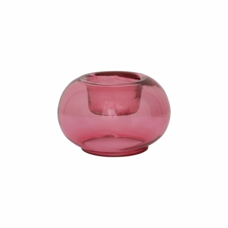 Urban Nature Culture Bubble waxinelichthouder glas apricot