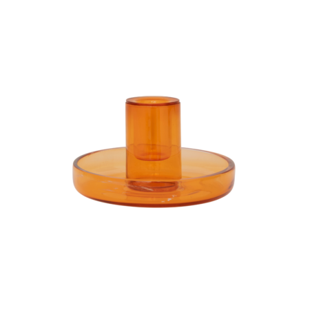 Urban Nature Culture Fountain kaarsenhouder gerecycled glas apricot oranje