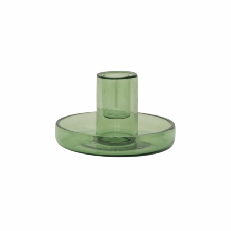 Urban Nature Culture Fountain kaarsenhouder glas mistletoe groen