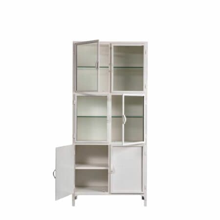 New Routz Ohio vitrinekast metaal wit