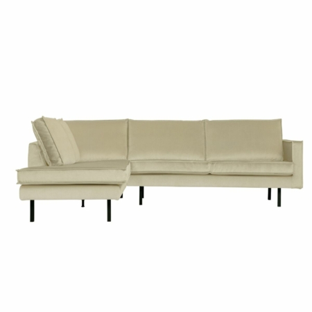 BePureHome Rodeo hoekbank links velvet pistache