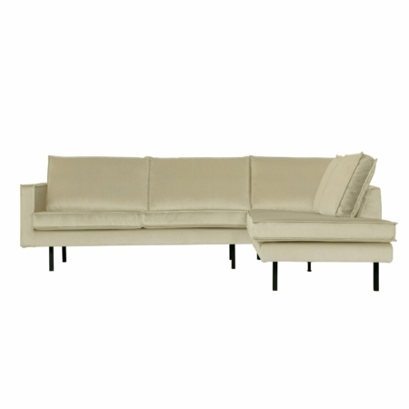 BePureHome Rodeo hoekbank rechts velvet pistache