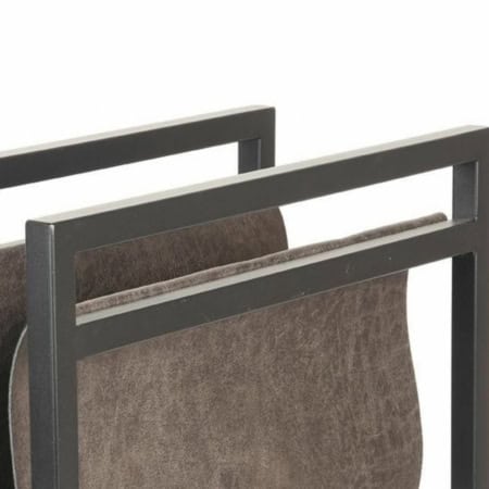 LABEL51 Magazinehouder leer antraciet - Afbeelding 4