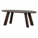 BePureHome Roundly eettafel/ bureau mangohout walnoot 200x100cm