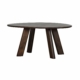 BePureHome Roundly eettafel/ bureau mangohout walnoot 160x100cm