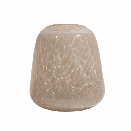 BePureHome Summer vaas glas beige 21cm