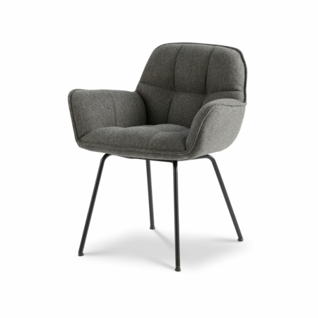 DYYK Doris eetkamerstoel New WOOL antraciet