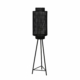 ZES10 Gruaro vloerlamp driepoot metaal mat zwart