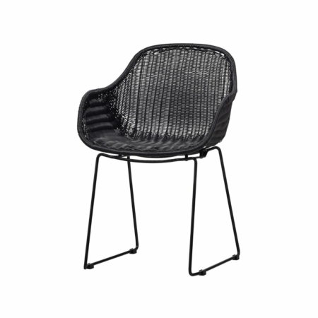 WOOOD Willow stoel kunststof zwart