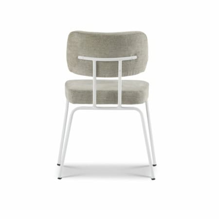 DYYK Ted eetkamerstoel wit portofino multigrey - Afbeelding 4