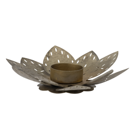 Bloomingville Arras waxinelichthouder metaal antique brass