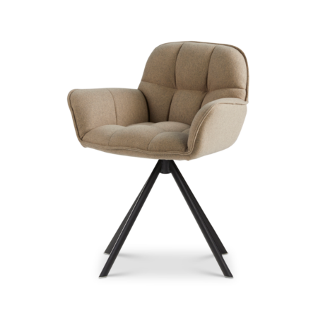 DYYK Doris eetkamerstoel draaivoet new wool stone
