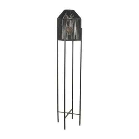 LABEL51 Ibiza vloerlamp jute zwart - Afbeelding 4
