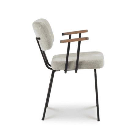 DYYK Ted eetkamerstoel met armleuning portofino multigrey - Afbeelding 4