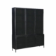 New Routz Garland vitrinekast 6 deurs zwart