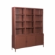 New Routz Garland vitrinekast 6-deurs glas metaal terra