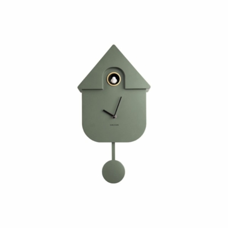 KARLSSON Koekoek wandklok kunststof jungle green