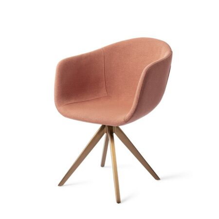 Jesper Home Yuni Eetkamerstoel Coral Crush Turn Rose