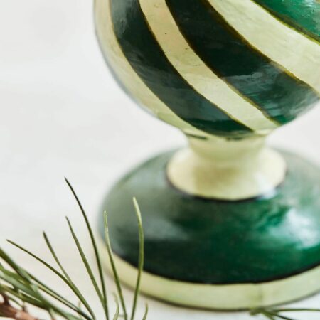 Housedoctor Sats kandelaar hout groen