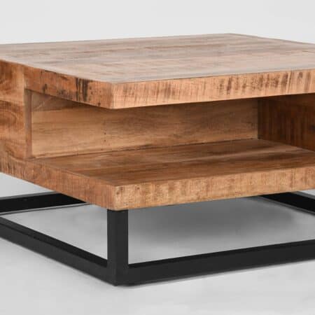 Cube salontafel - mangohout - Afbeelding 4
