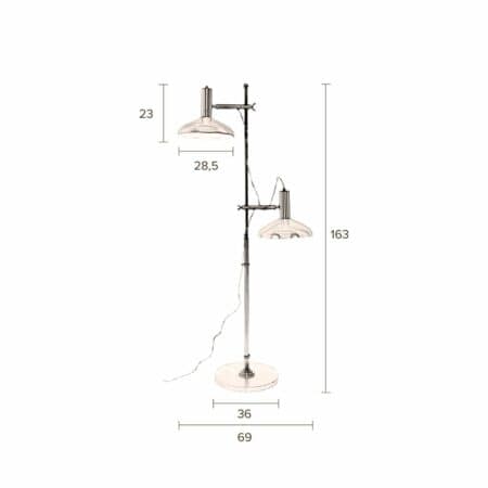 Dutchbone Karish vloerlamp - metaal goud - Afbeelding 10