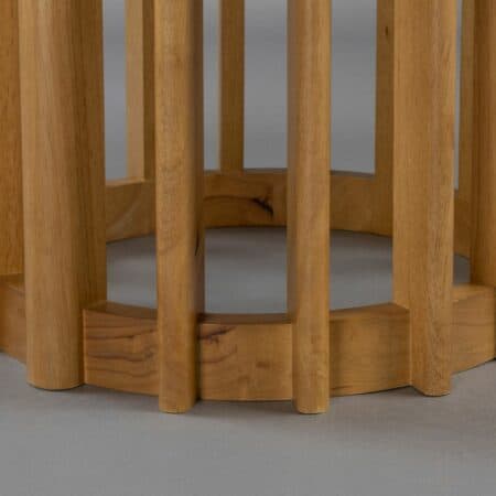 Dutchbone Barlet eettafel rond - eikenhout 120cm - Afbeelding 4